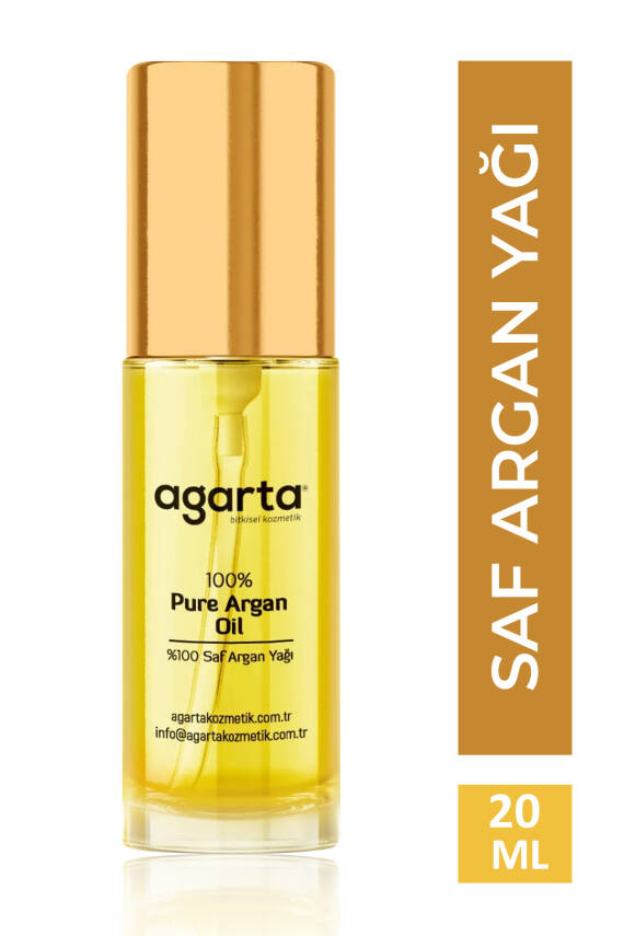 Agarta Organik Soğuk Sıkım Argan Yağı Saç Ve Vücut Onarıcı Bakım Yağı 20 ml